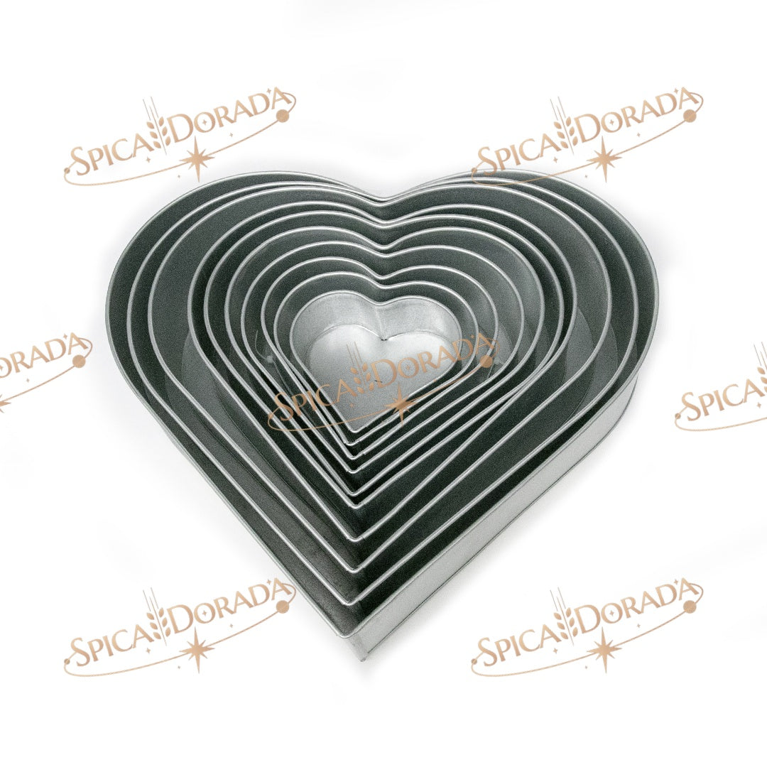 JUEGO DE MOLDE PARA PASTEL DE CORAZON