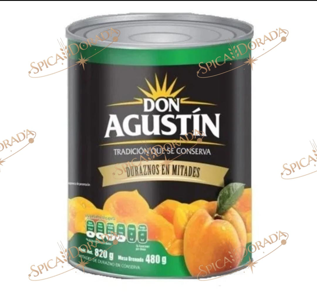 DURAZNO MITADES SAN AGUSTIN C/24pz DE 820g C/U
