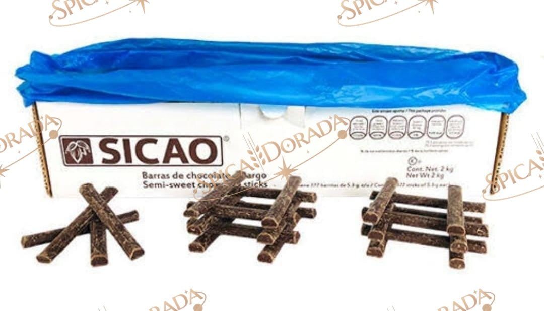 BARRAS CHOCOLOATE SICAO C/4 PZ 2KG C/U