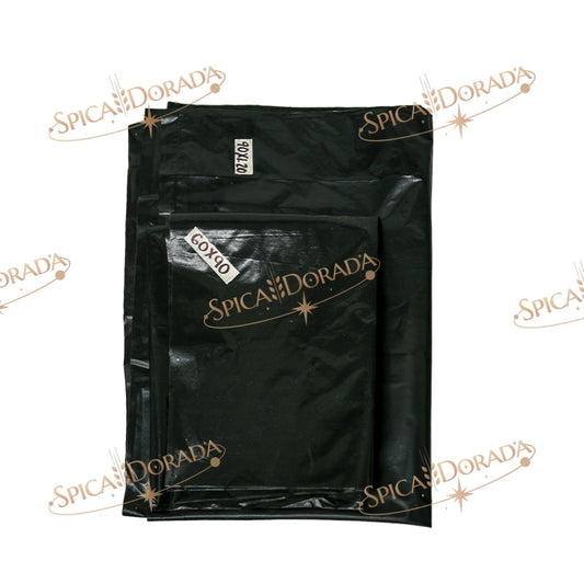 BOLSA NEGRA PLASTICO A GRANEL 80*1.20 B/25 KG